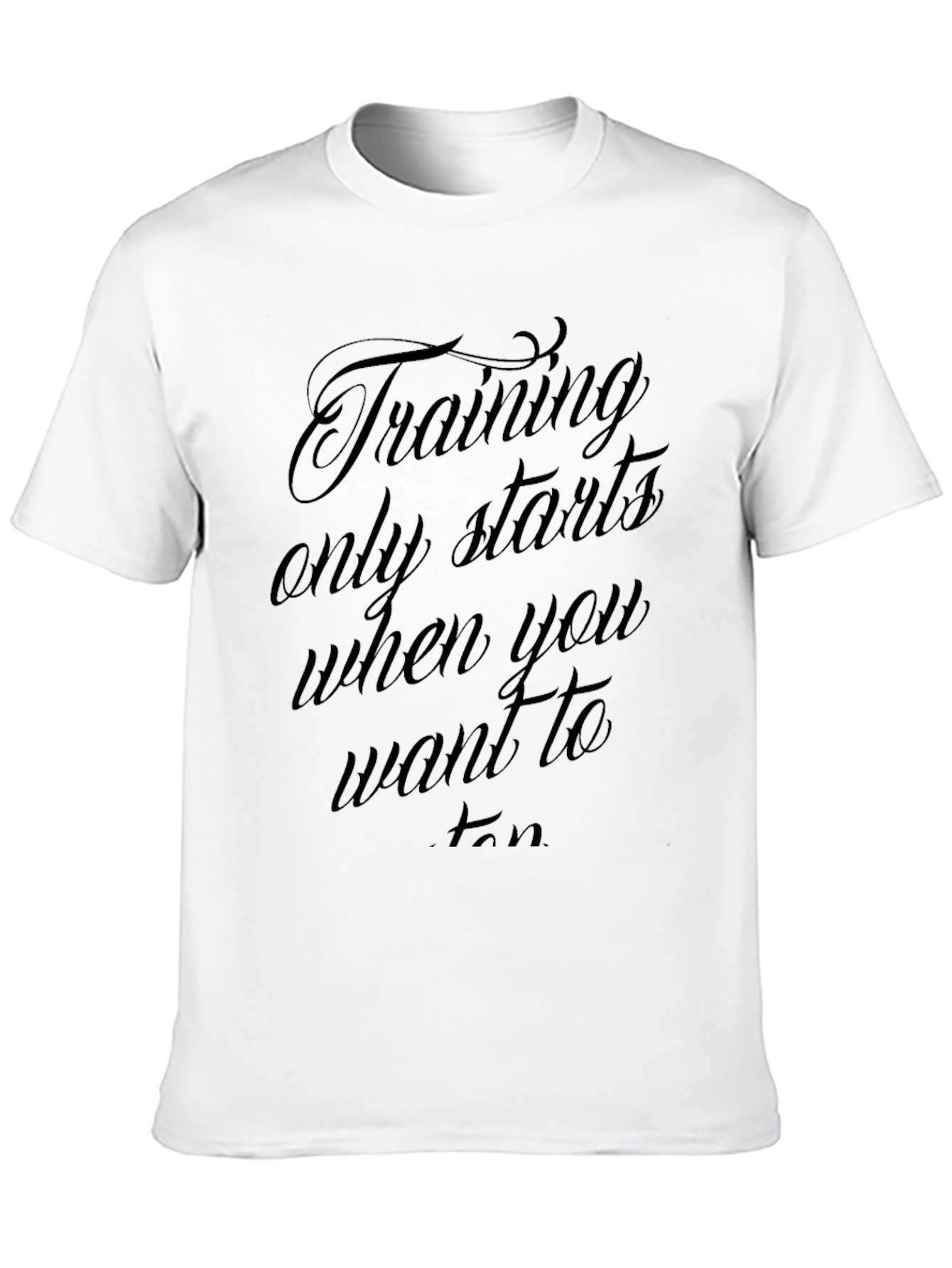 Training Starts Tee - Motivation Workout Shirt