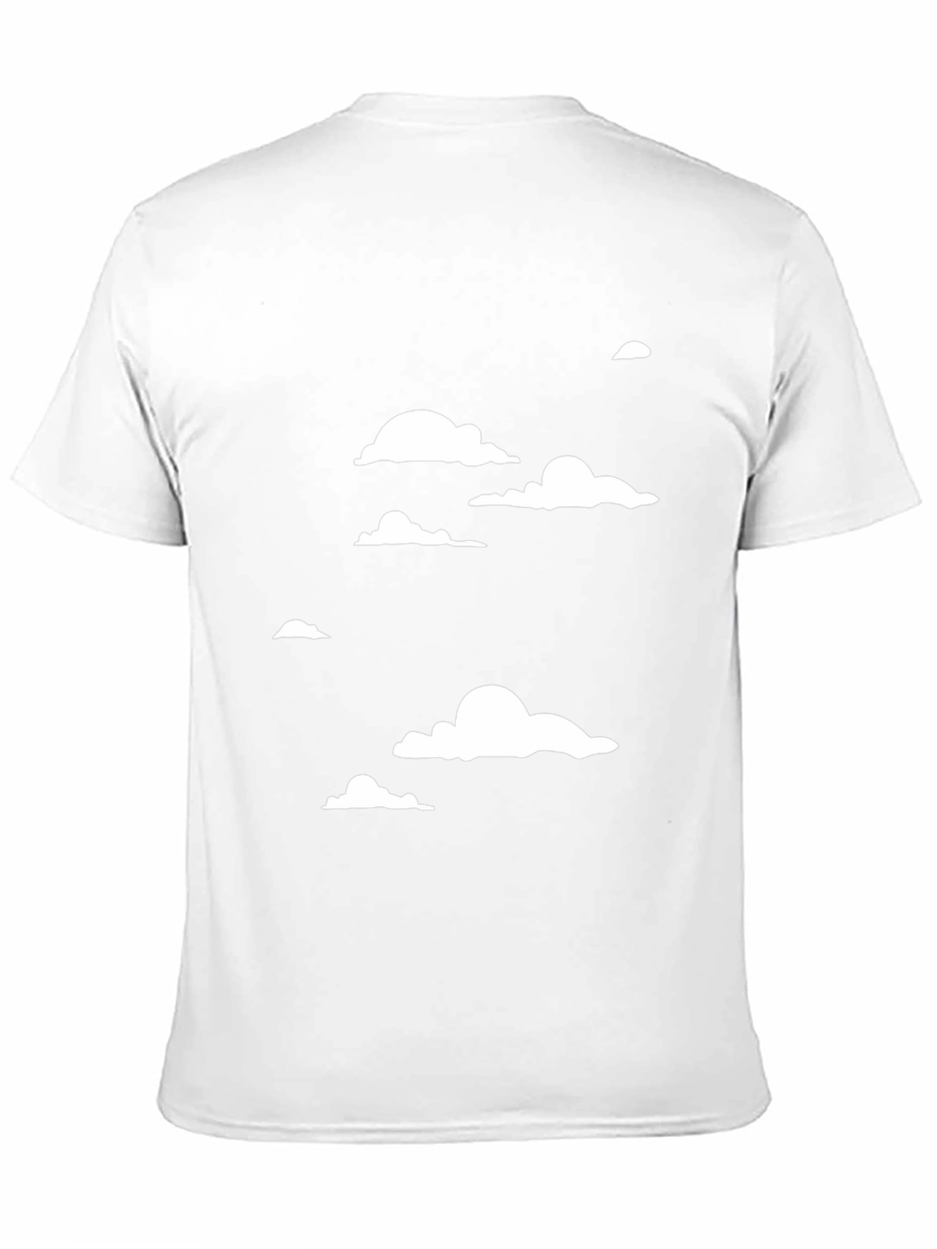 Cloudscape Graphic Tee - Black Cotton T-Shirt