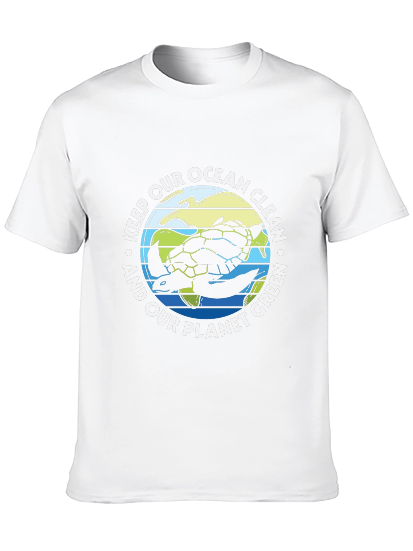 Eco-Friendly Turtle Graphic T-Shirt