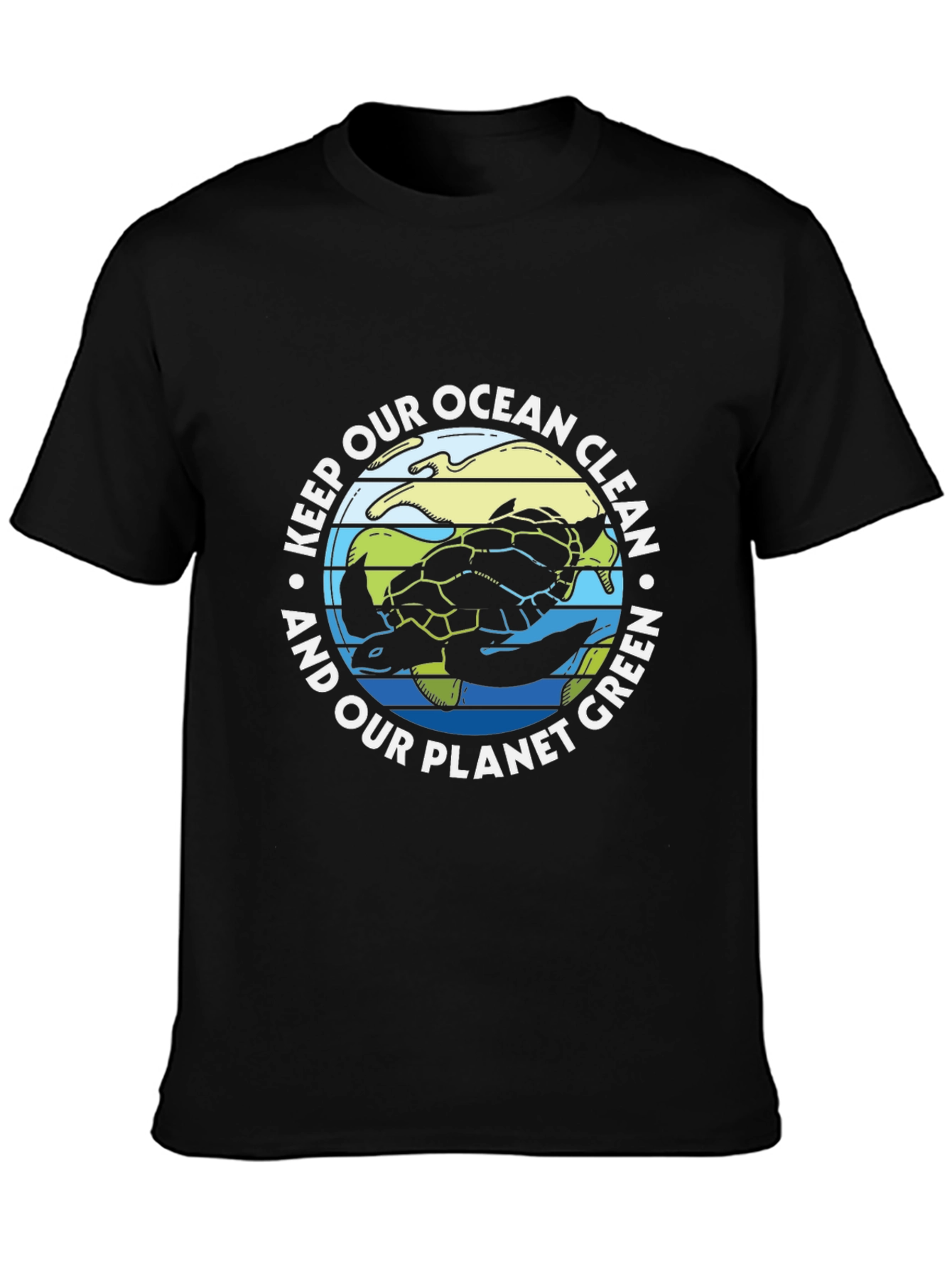 Eco-Friendly Turtle Graphic T-Shirt
