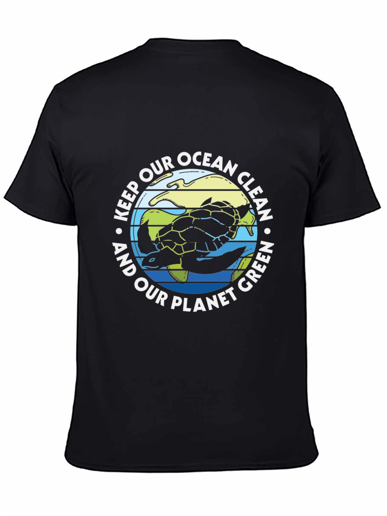 Eco-Friendly Turtle Graphic T-Shirt