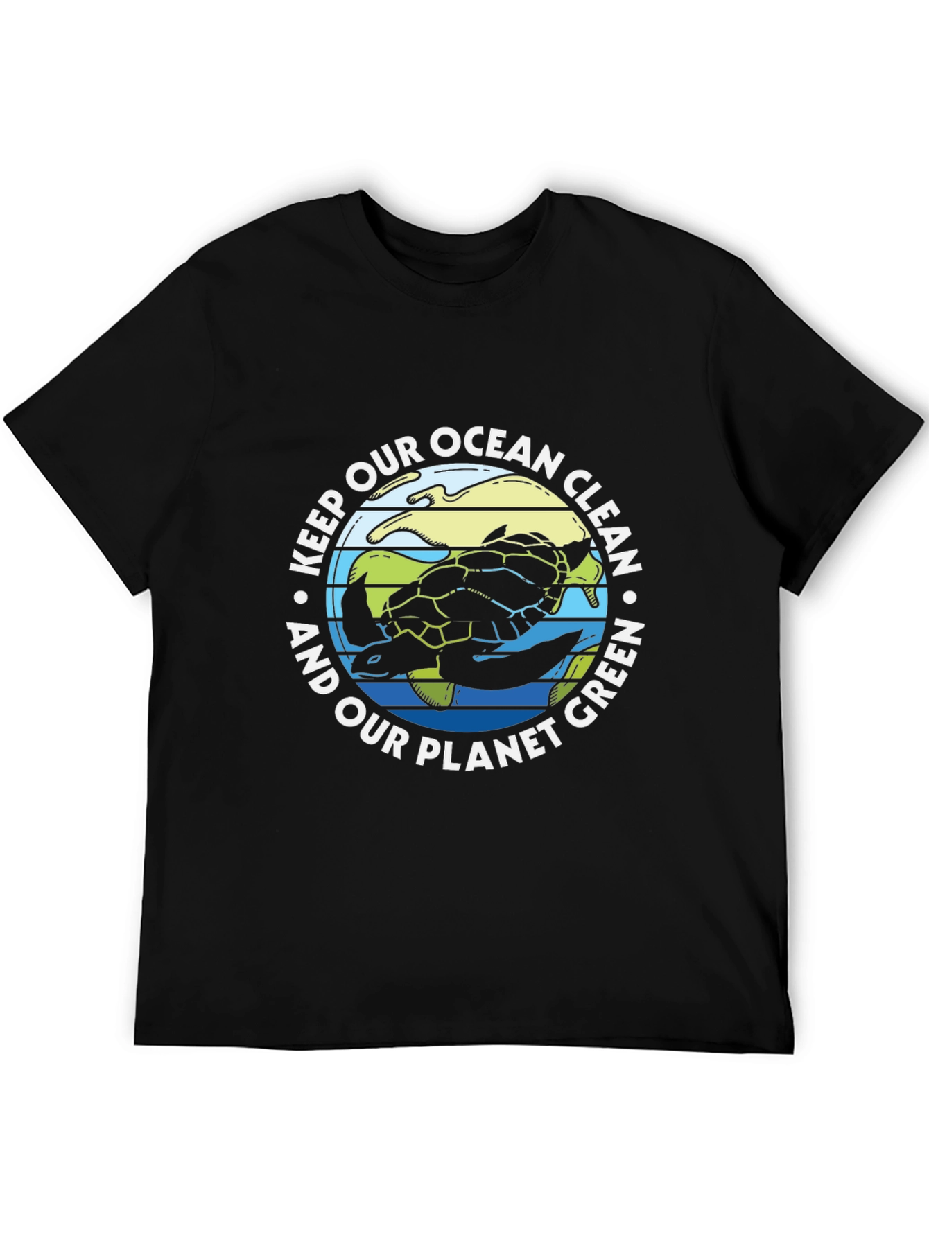 Eco-Friendly Turtle Graphic T-Shirt