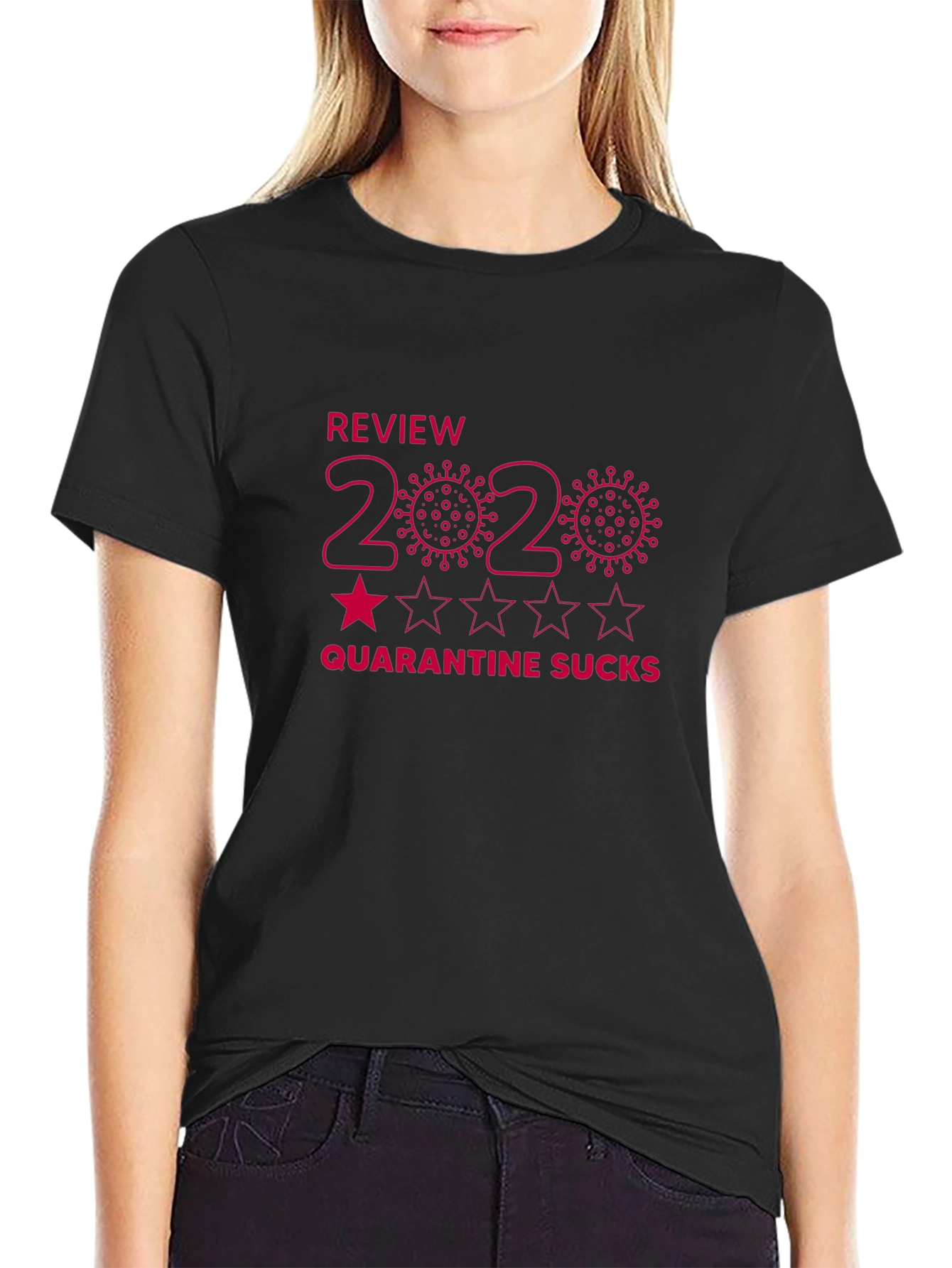 2020 Review Quarantine Sucks Graphic T-Shirt