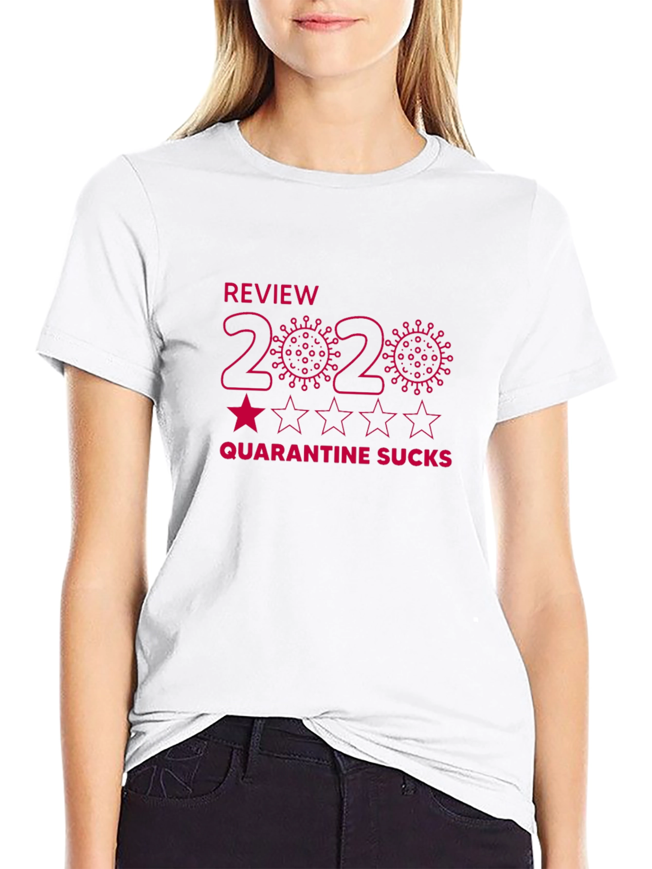 2020 Review Quarantine Sucks Graphic T-Shirt
