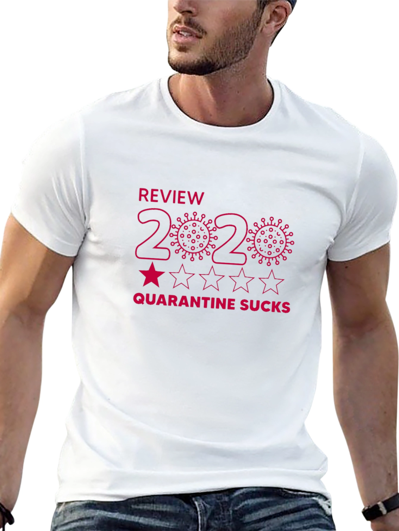 2020 Review Quarantine Sucks Graphic T-Shirt