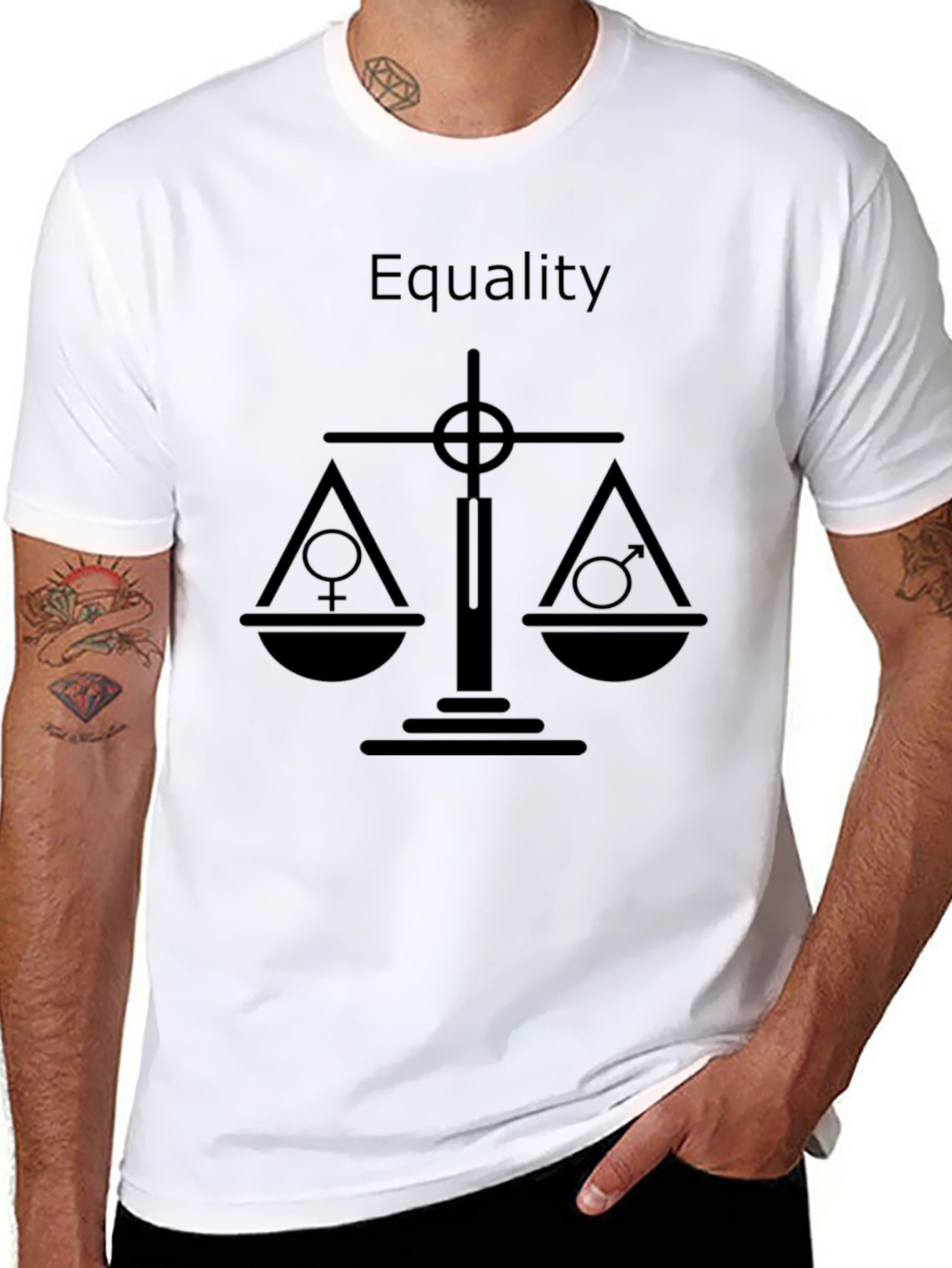 Equality Symbol T-Shirt - Gender Balance Tee