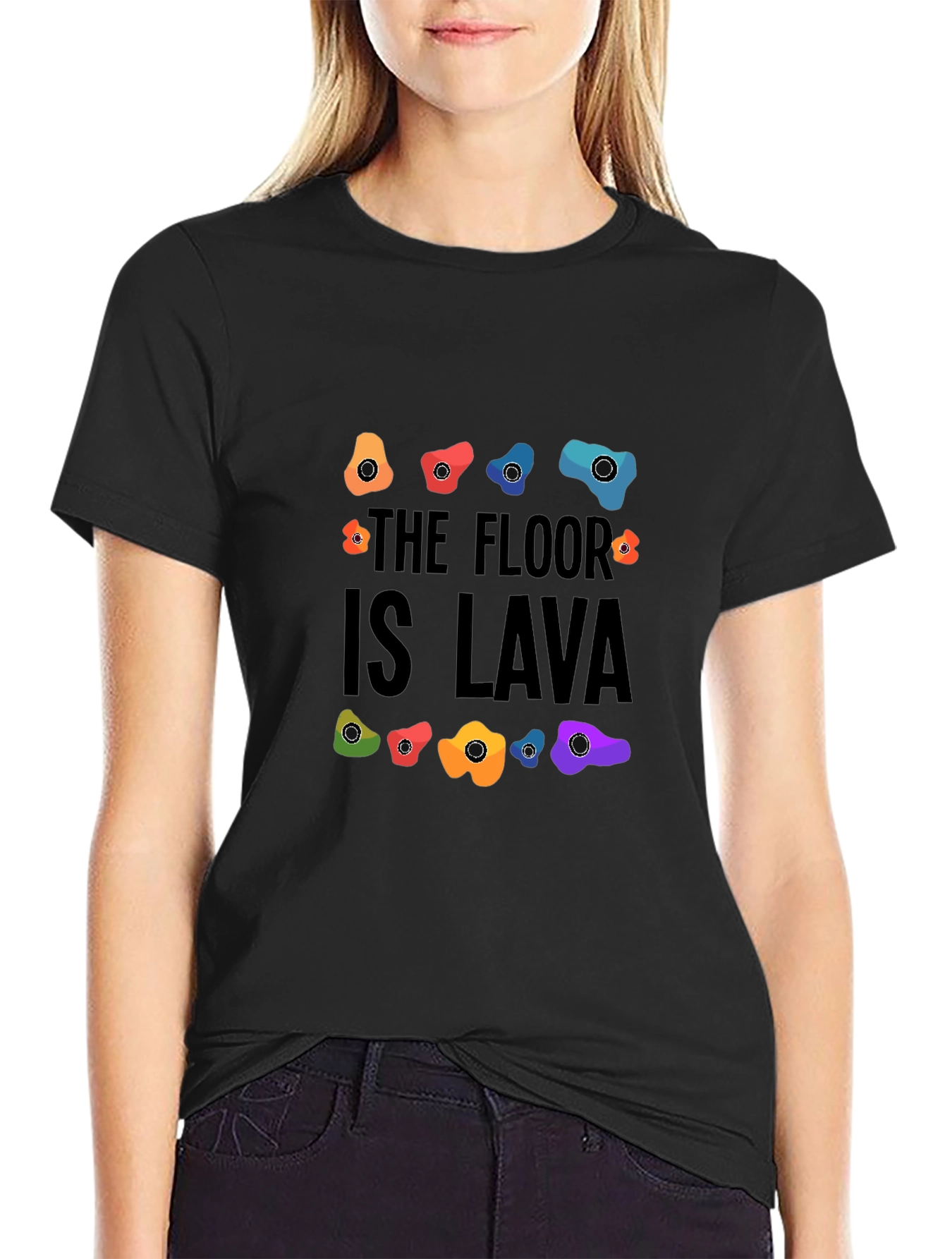 The Floor is Lava Climbing Holds Graphic Tee