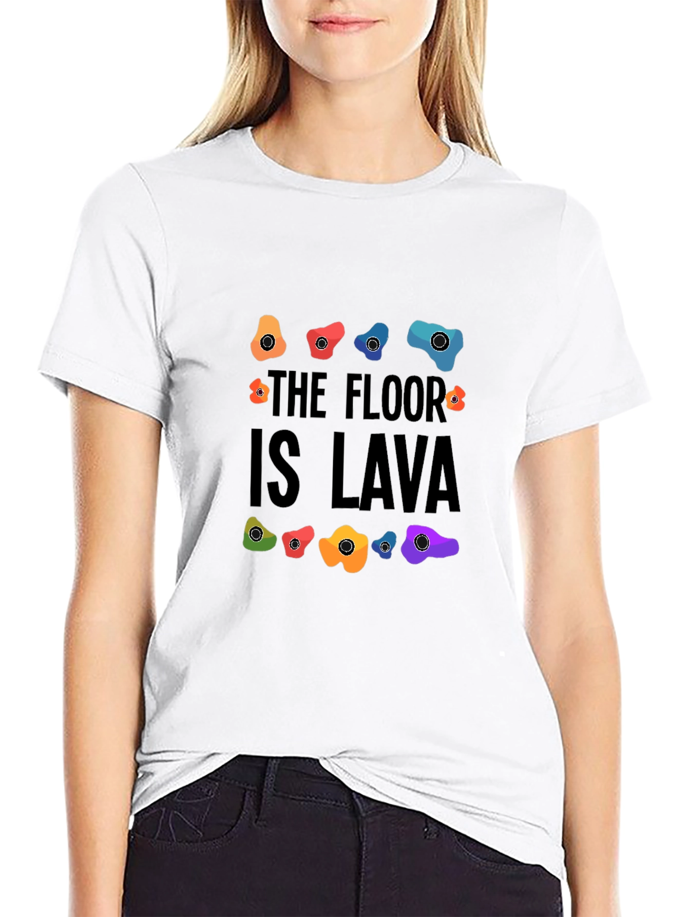 The Floor is Lava Climbing Holds Graphic Tee