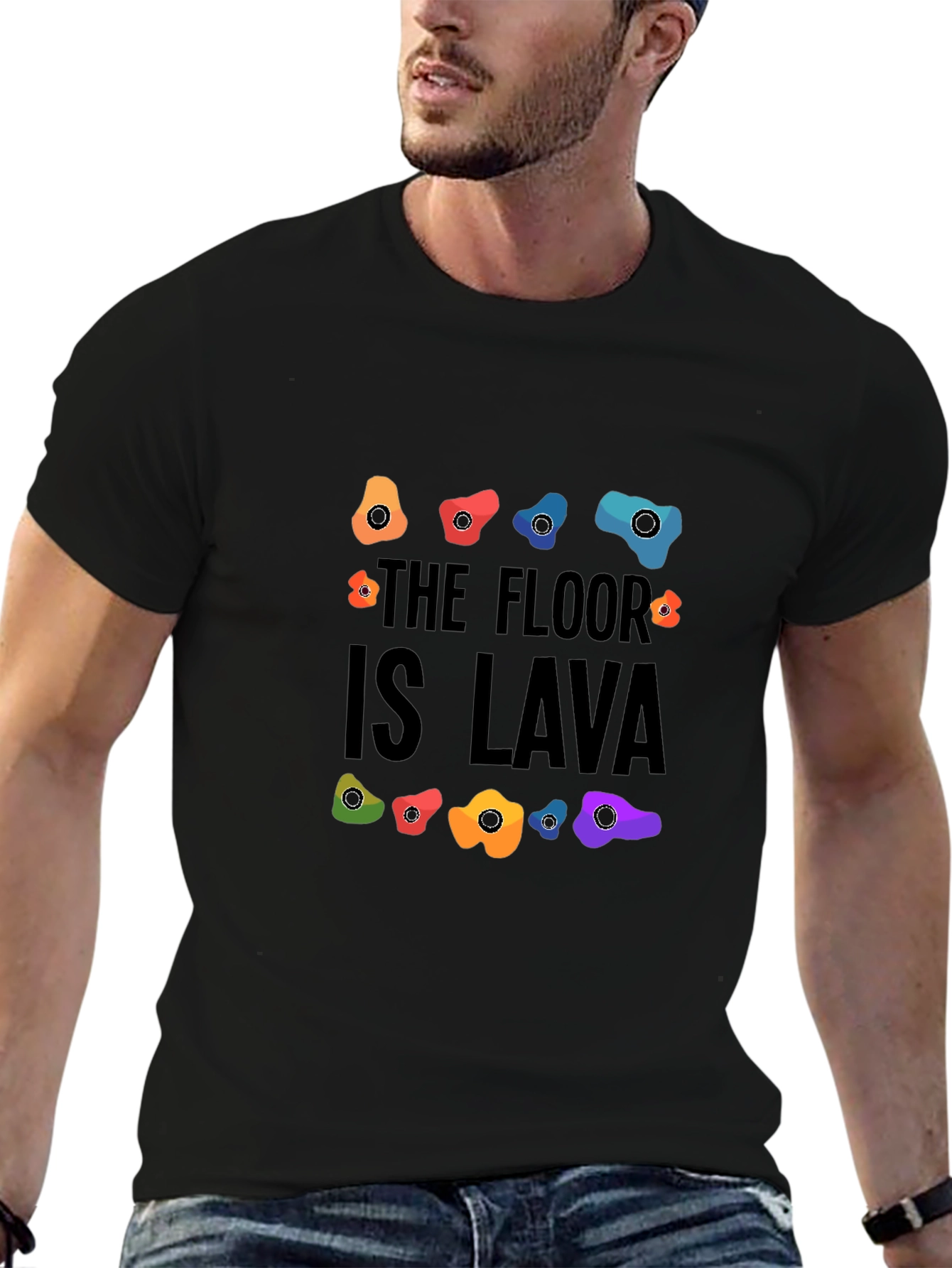 The Floor is Lava Climbing Holds Graphic Tee