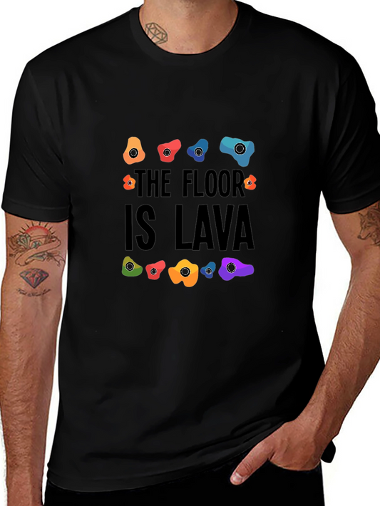 The Floor is Lava Climbing Holds Graphic Tee