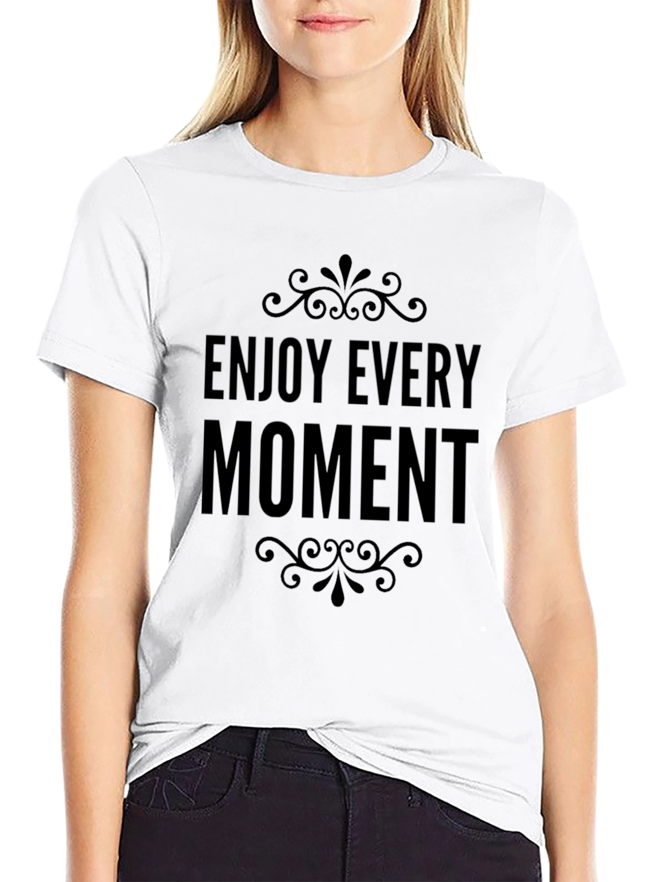 Enjoy Every Moment Black T-Shirt