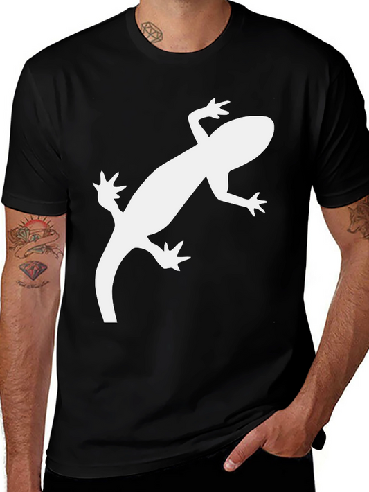 Cool Gecko Graphic Tee - Black Casual T-Shirt
