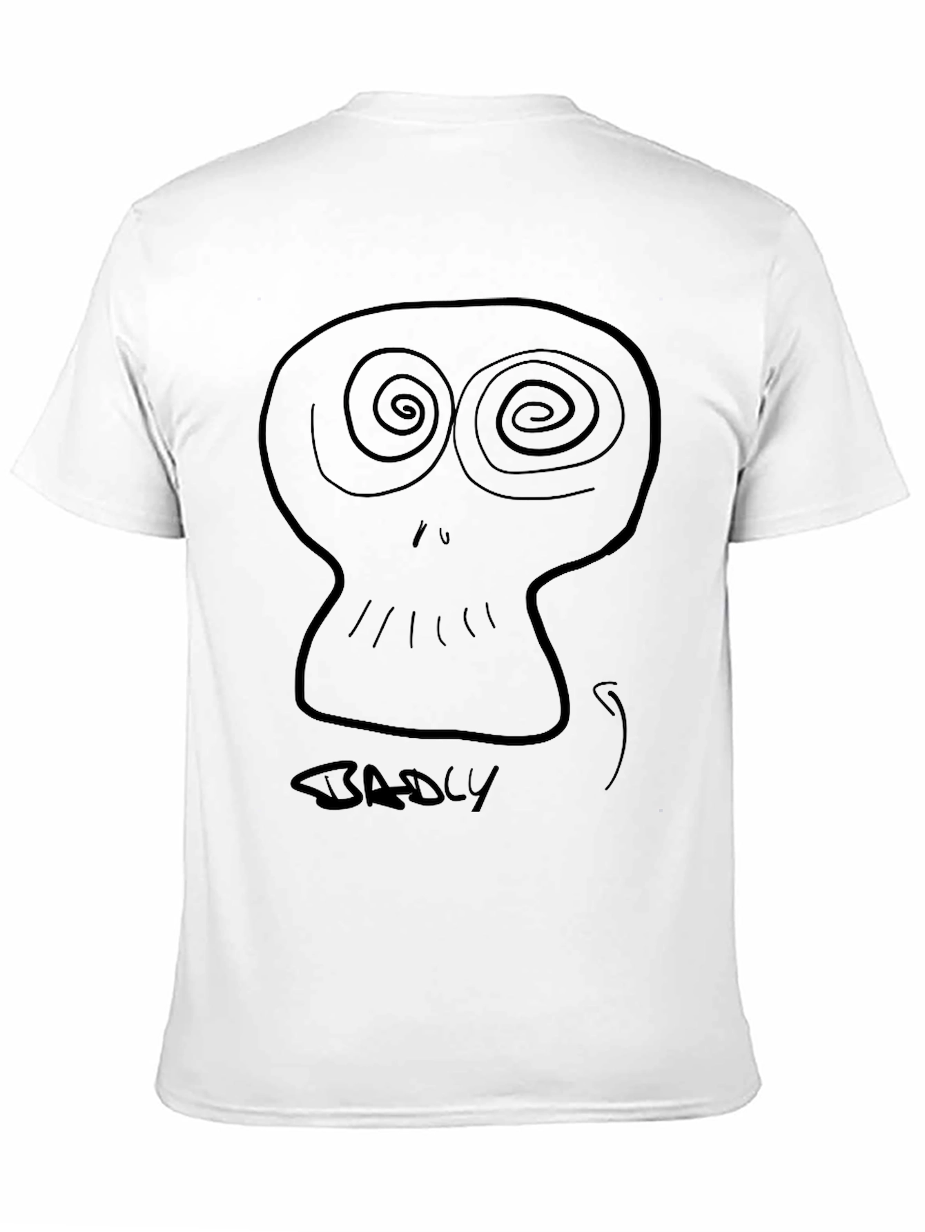 Badly Drawn Skull Black T-Shirt