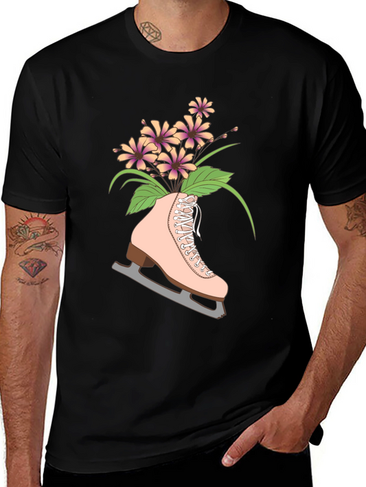 Floral Ice Skate Graphic Tee