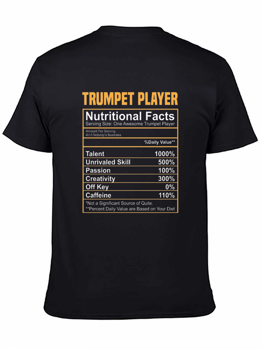 Trumpet Player Nutritional Facts T-Shirt