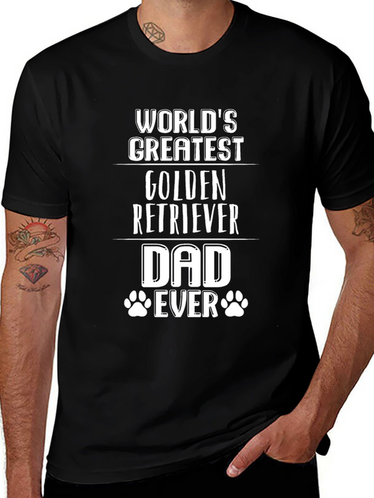 Golden Retriever Dad T-Shirt - Worlds Greatest Dad Tee