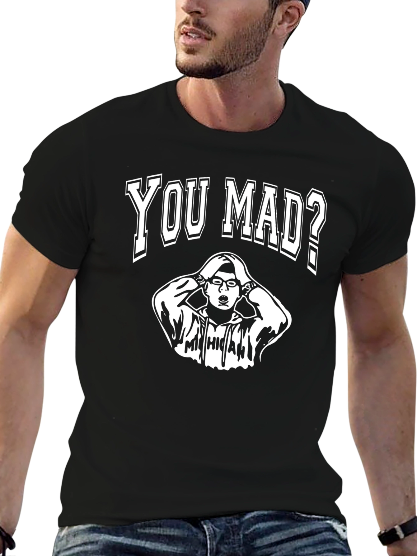 You Mad? Graphic T-Shirt - Black Cotton Tee