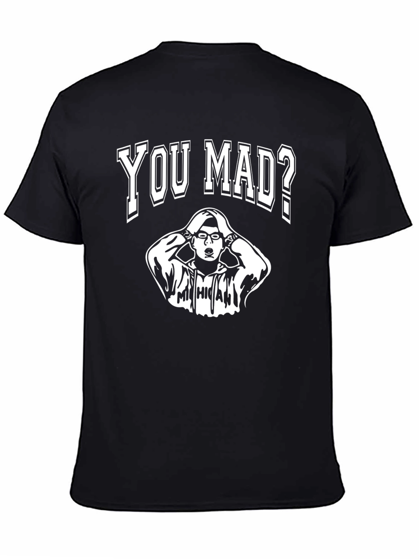 You Mad? Graphic T-Shirt - Black Cotton Tee
