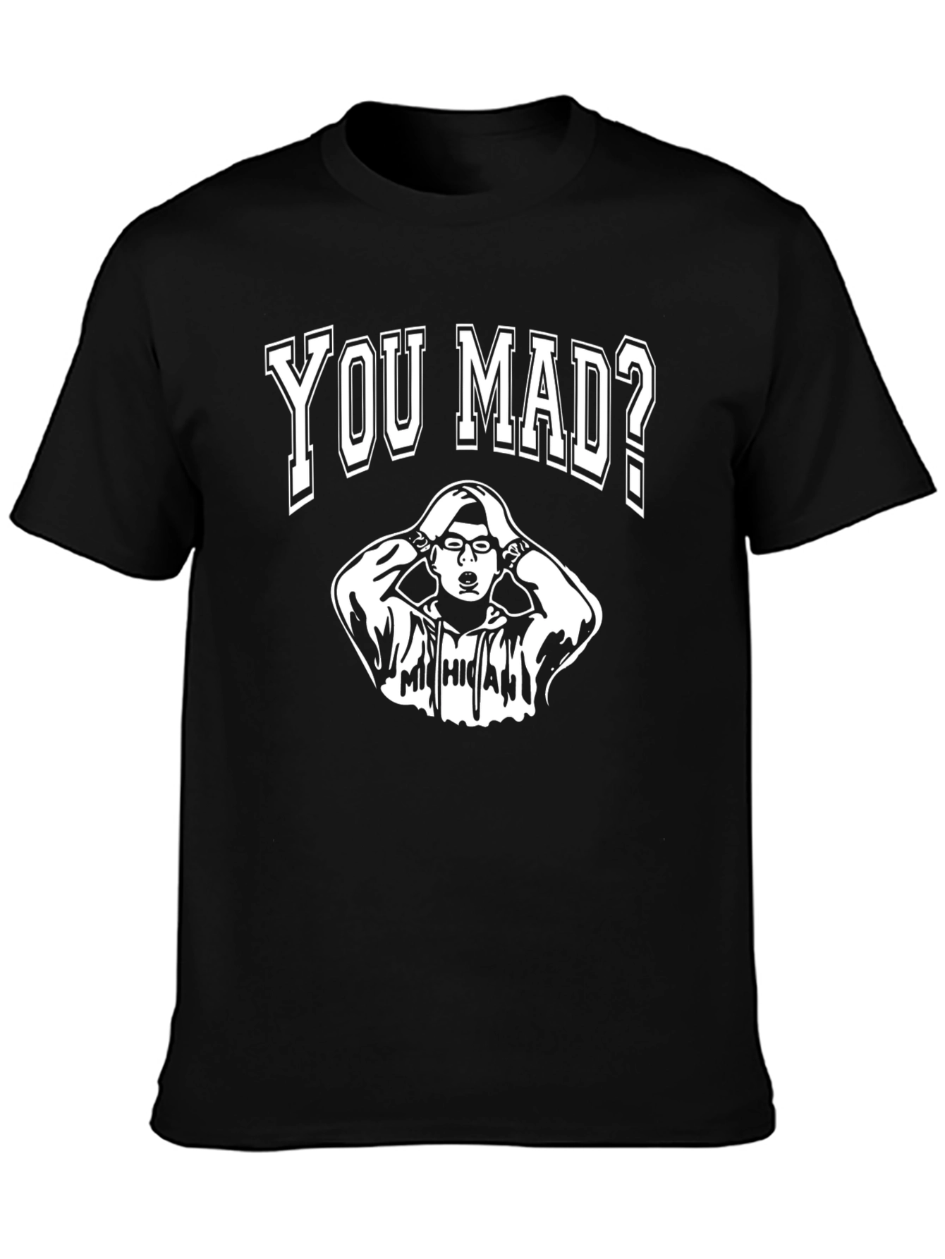 You Mad? Graphic T-Shirt - Black Cotton Tee
