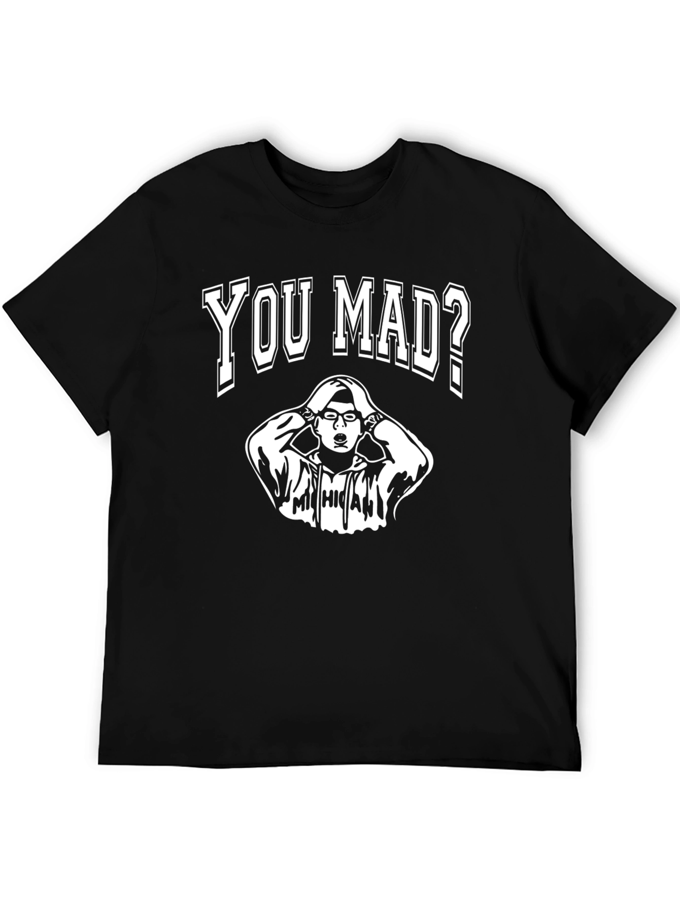 You Mad? Graphic T-Shirt - Black Cotton Tee
