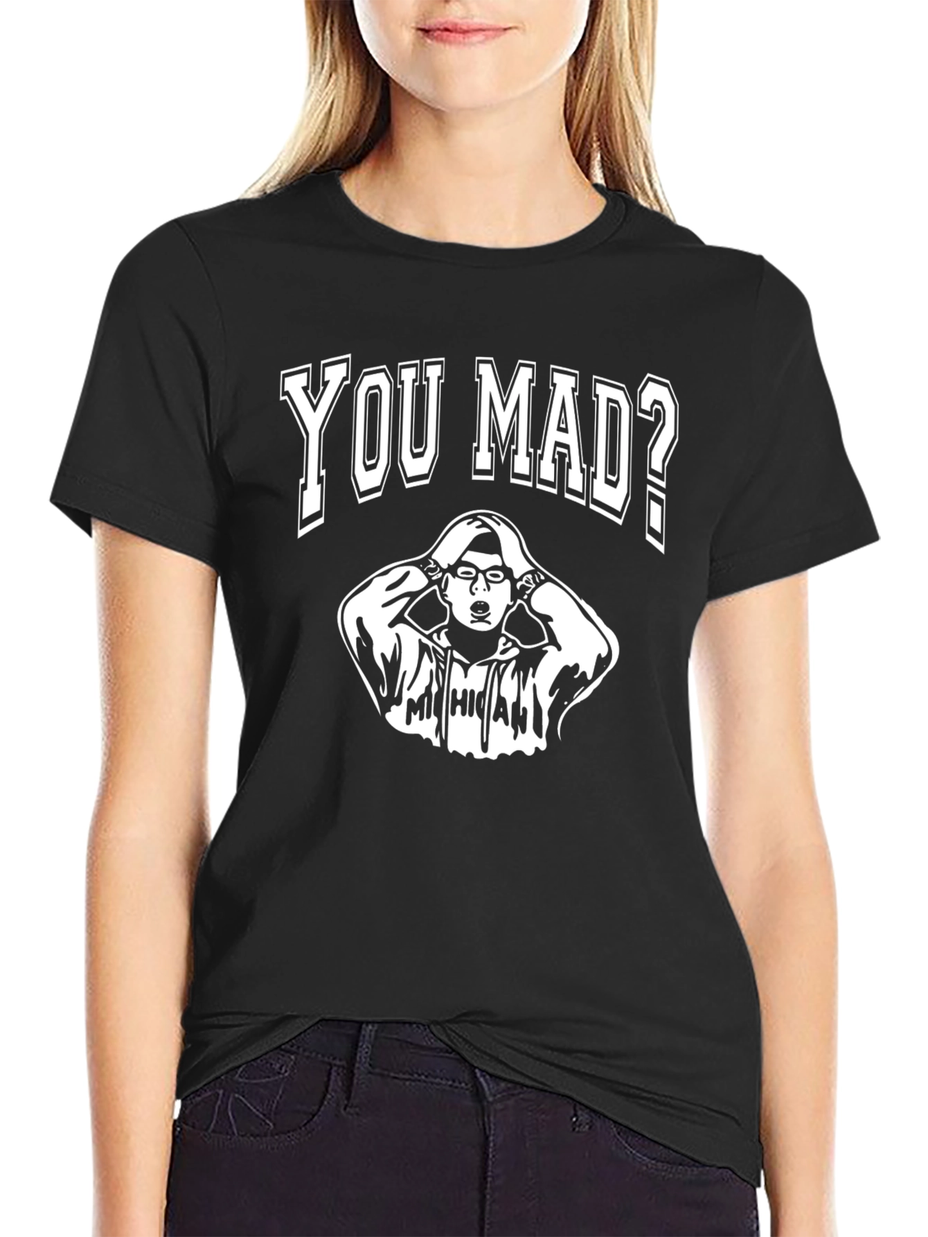 You Mad? Graphic T-Shirt - Black Cotton Tee