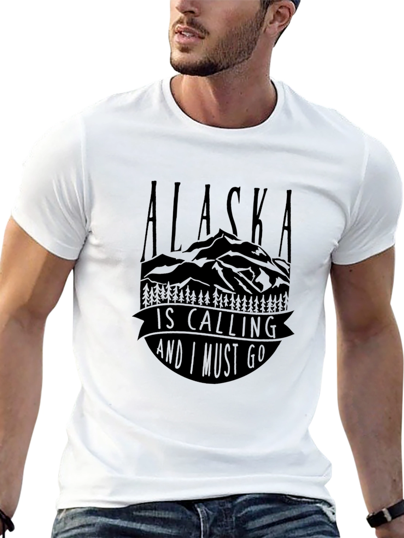 Alaska Is Calling Graphic T-Shirt - Adventure Awaits