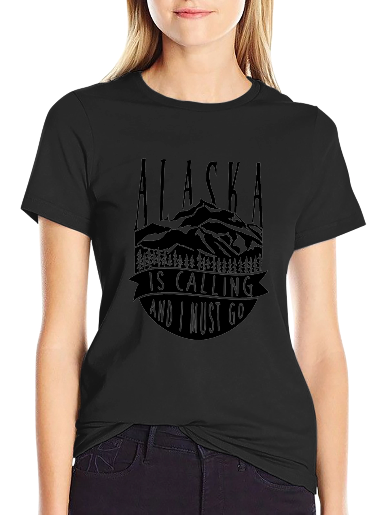 Alaska Is Calling Graphic T-Shirt - Adventure Awaits
