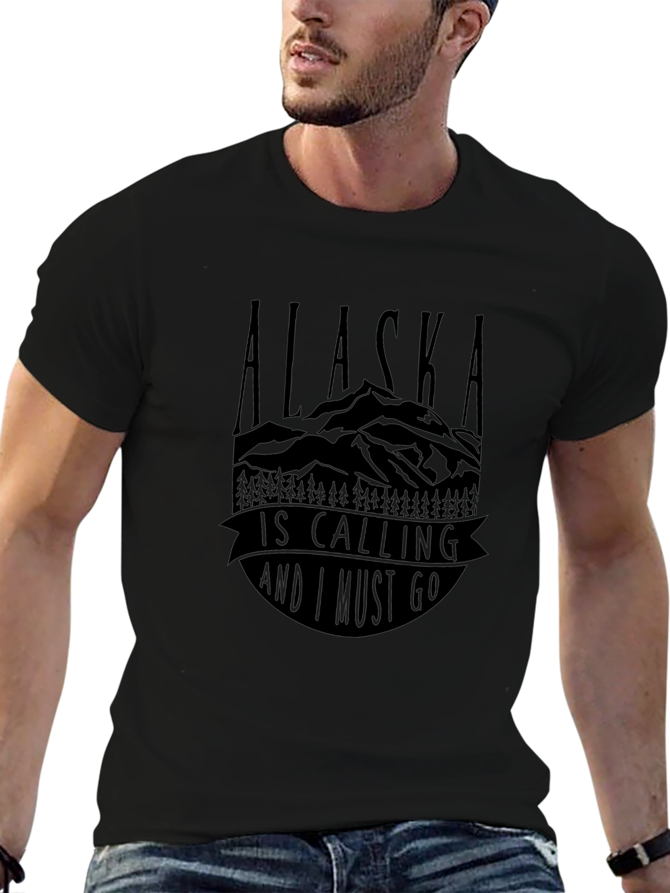 Alaska Is Calling Graphic T-Shirt - Adventure Awaits