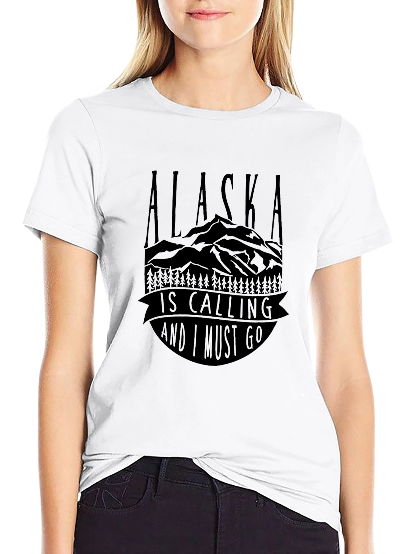 Alaska Is Calling Graphic T-Shirt - Adventure Awaits