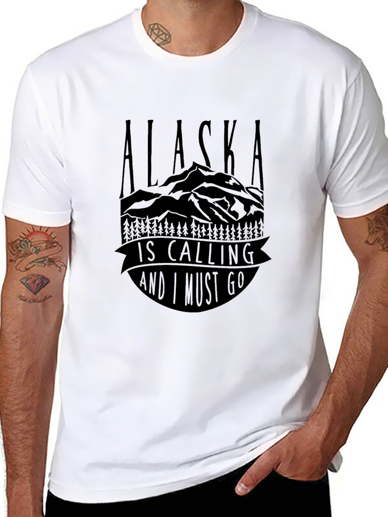 Alaska Is Calling Graphic T-Shirt - Adventure Awaits