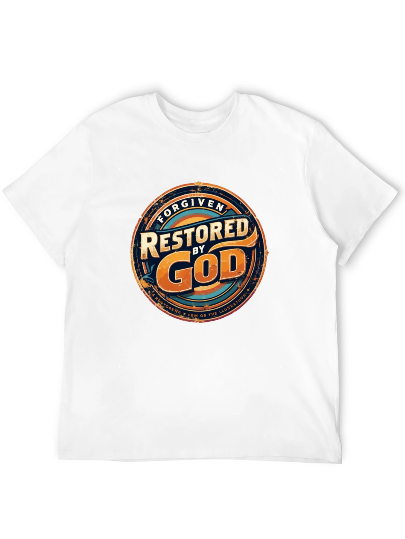 Forgiven Restored By God Graphic T-Shirt