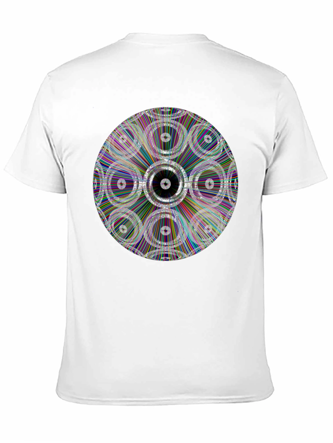 Geometric Circle Graphic Black T-Shirt
