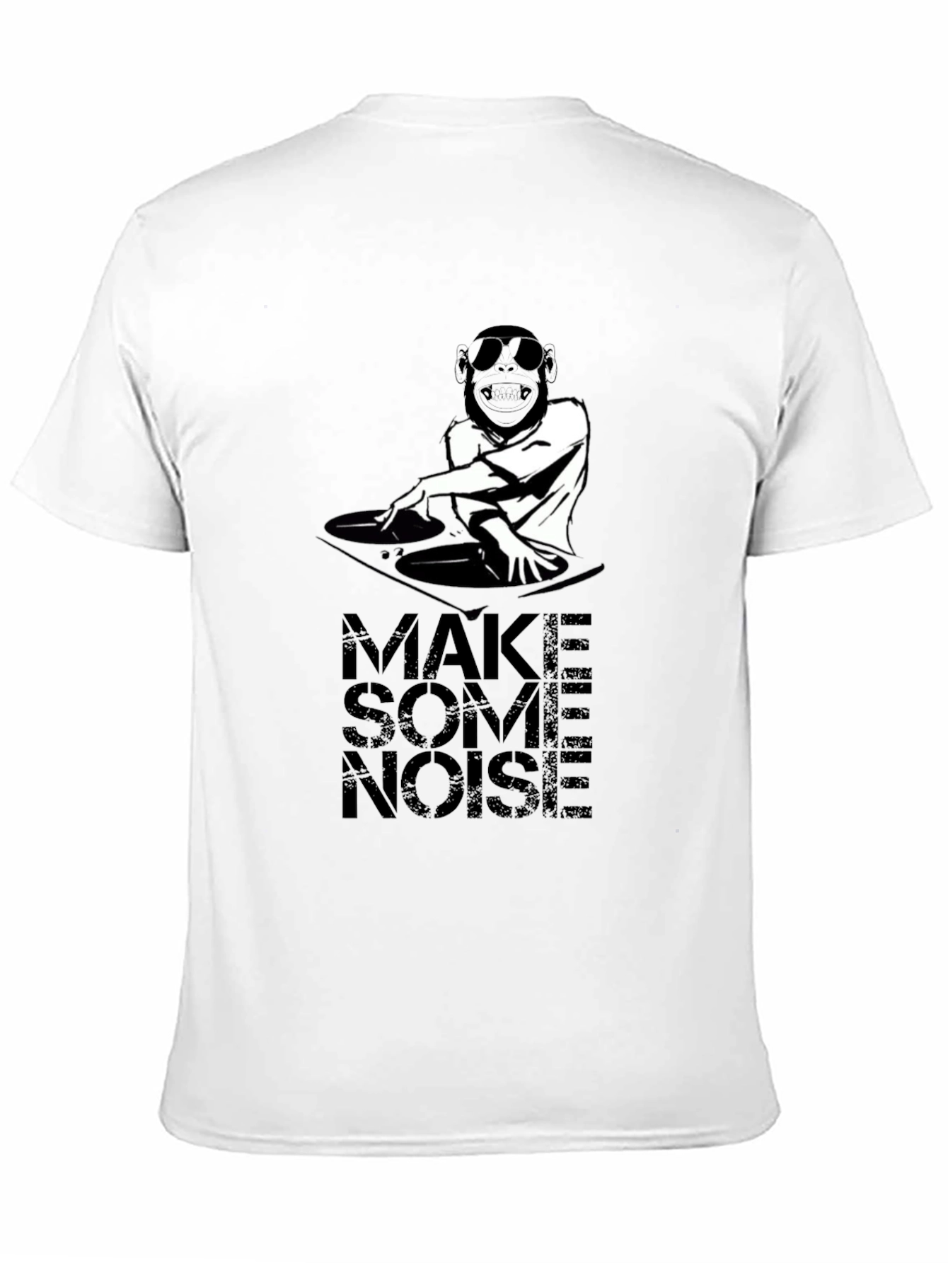 Make Some Noise DJ Monkey Graphic T-Shirt