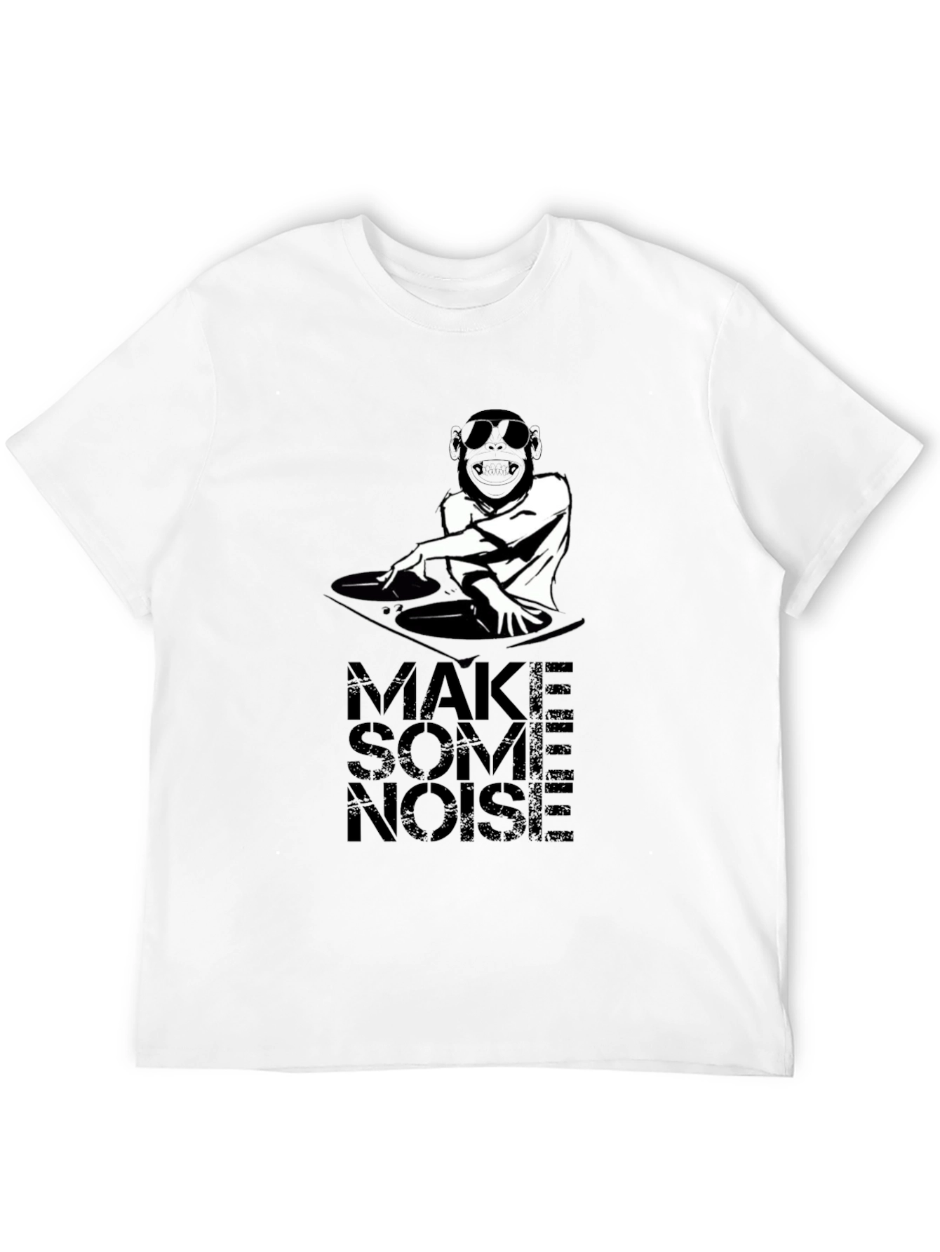 Make Some Noise DJ Monkey Graphic T-Shirt