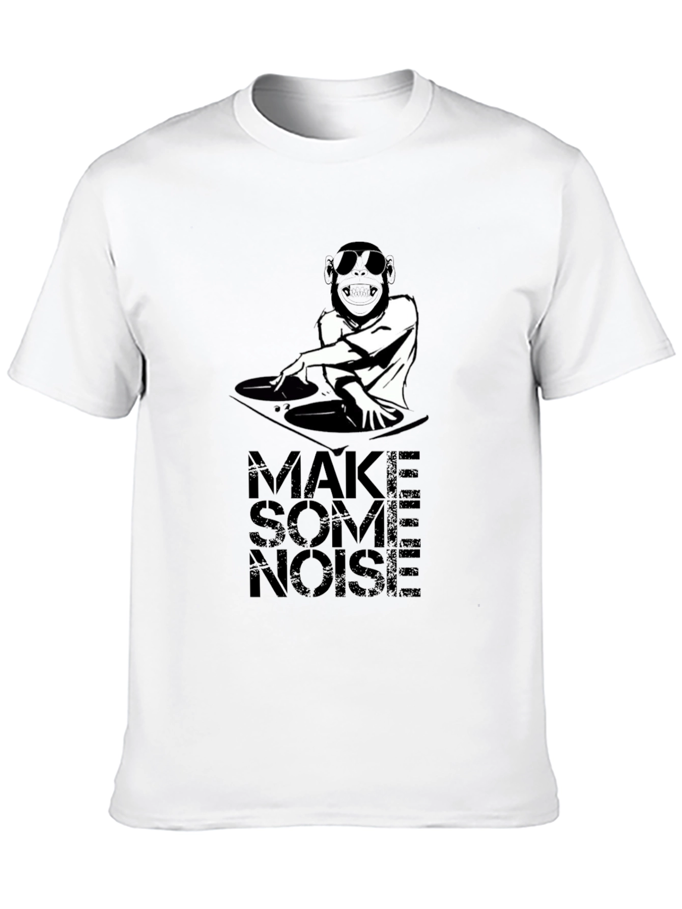 Make Some Noise DJ Monkey Graphic T-Shirt