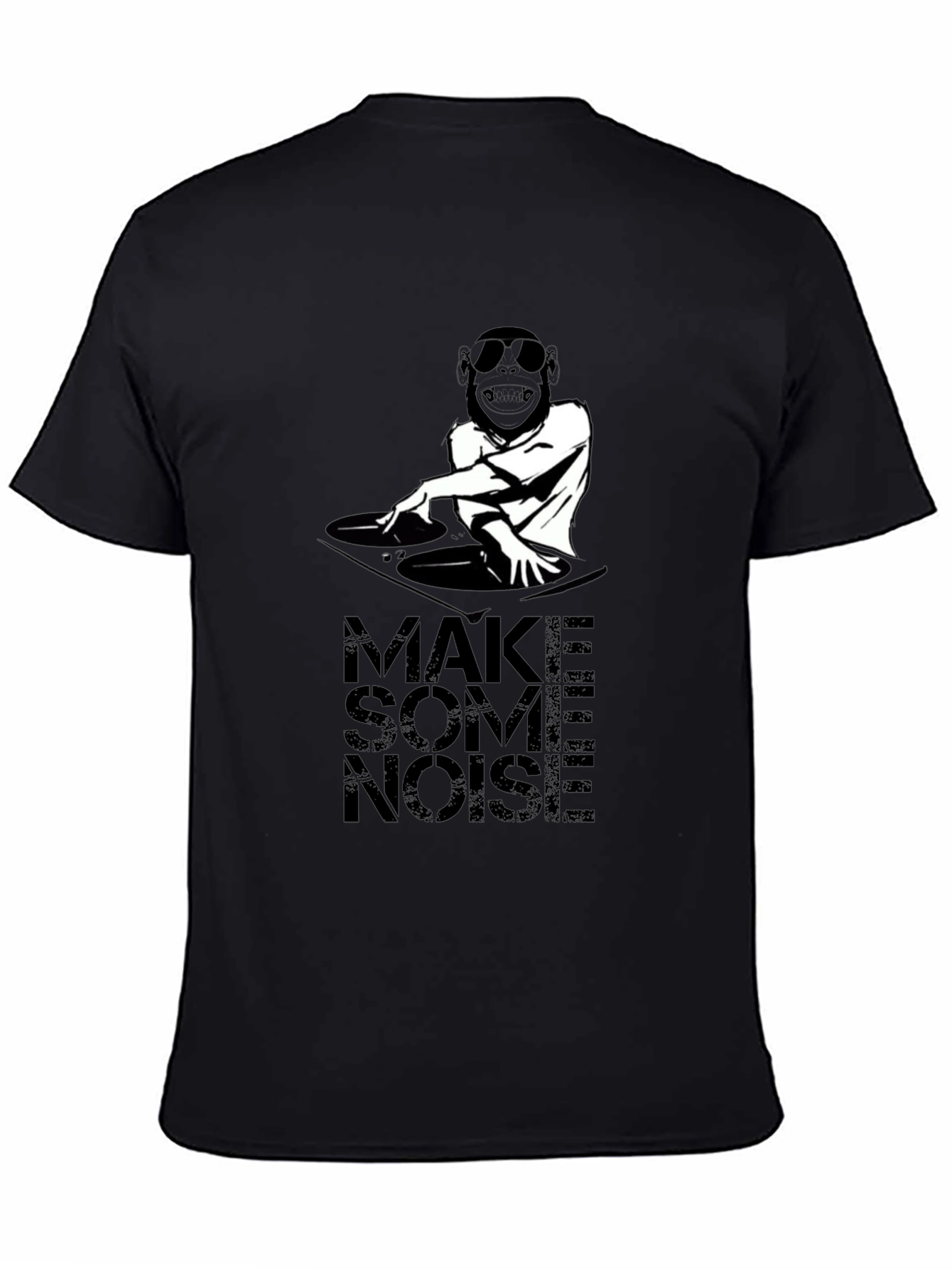 Make Some Noise DJ Monkey Graphic T-Shirt