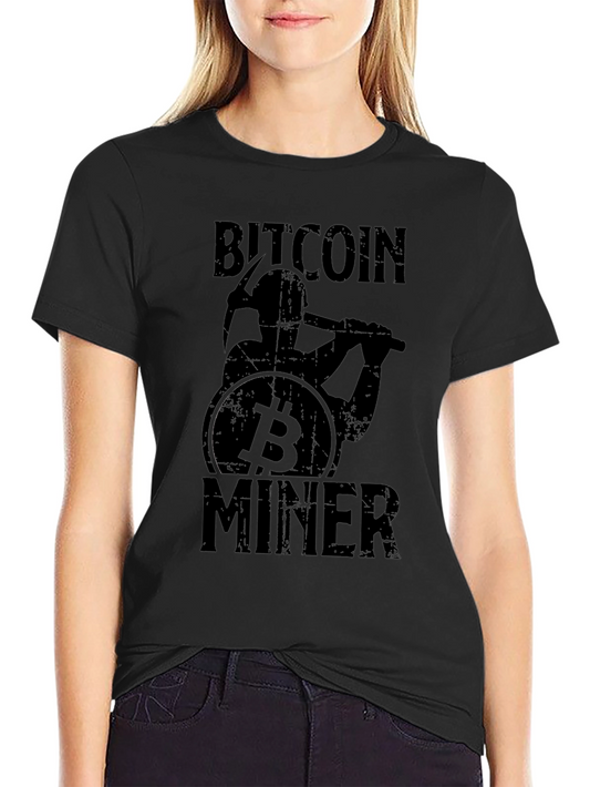 Bitcoin Miner Graphic T-Shirt - Crypto Enthusiast Tee