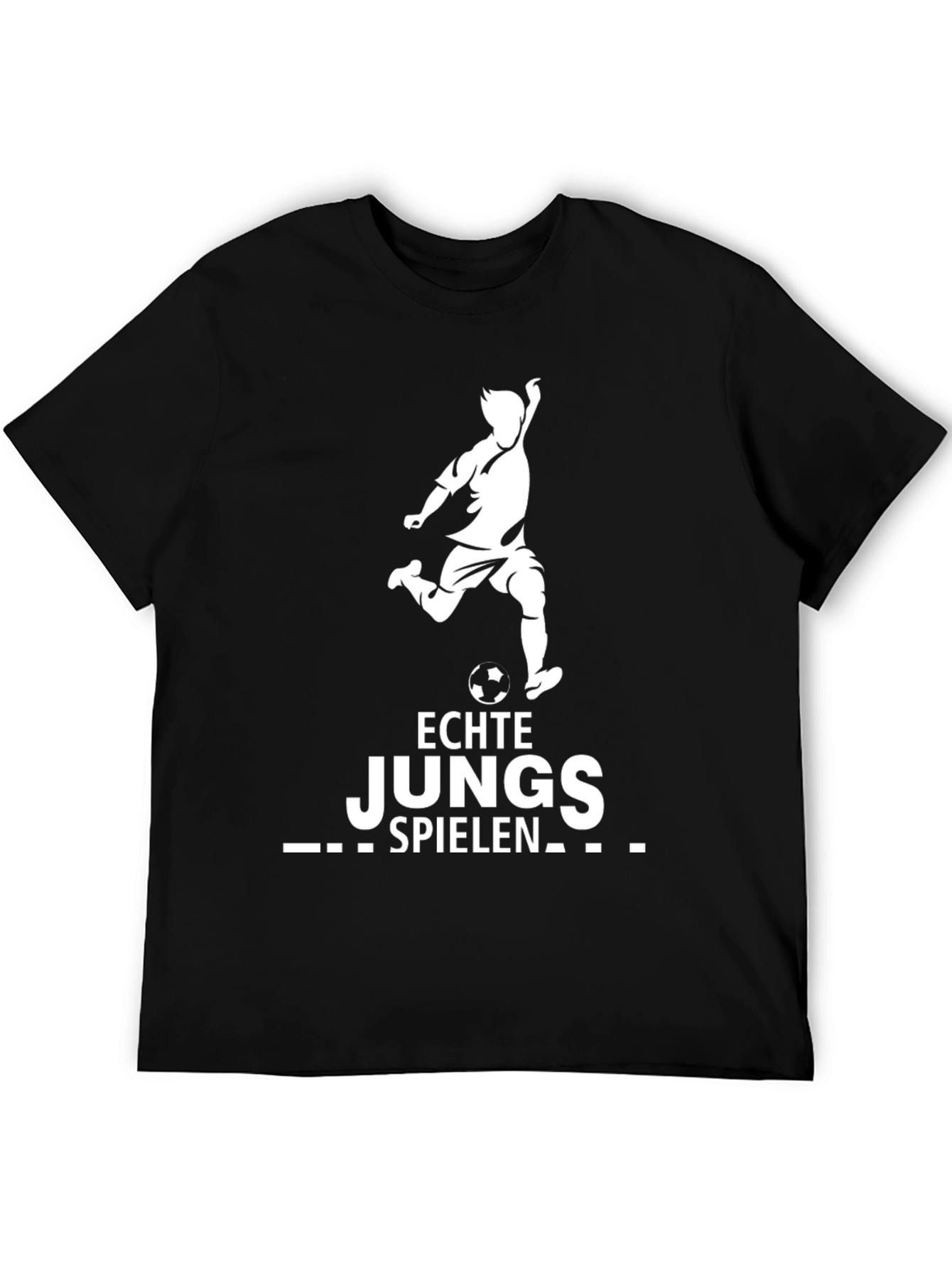 Echte Jungs Spielen T-Shirt Soccer Player Tee