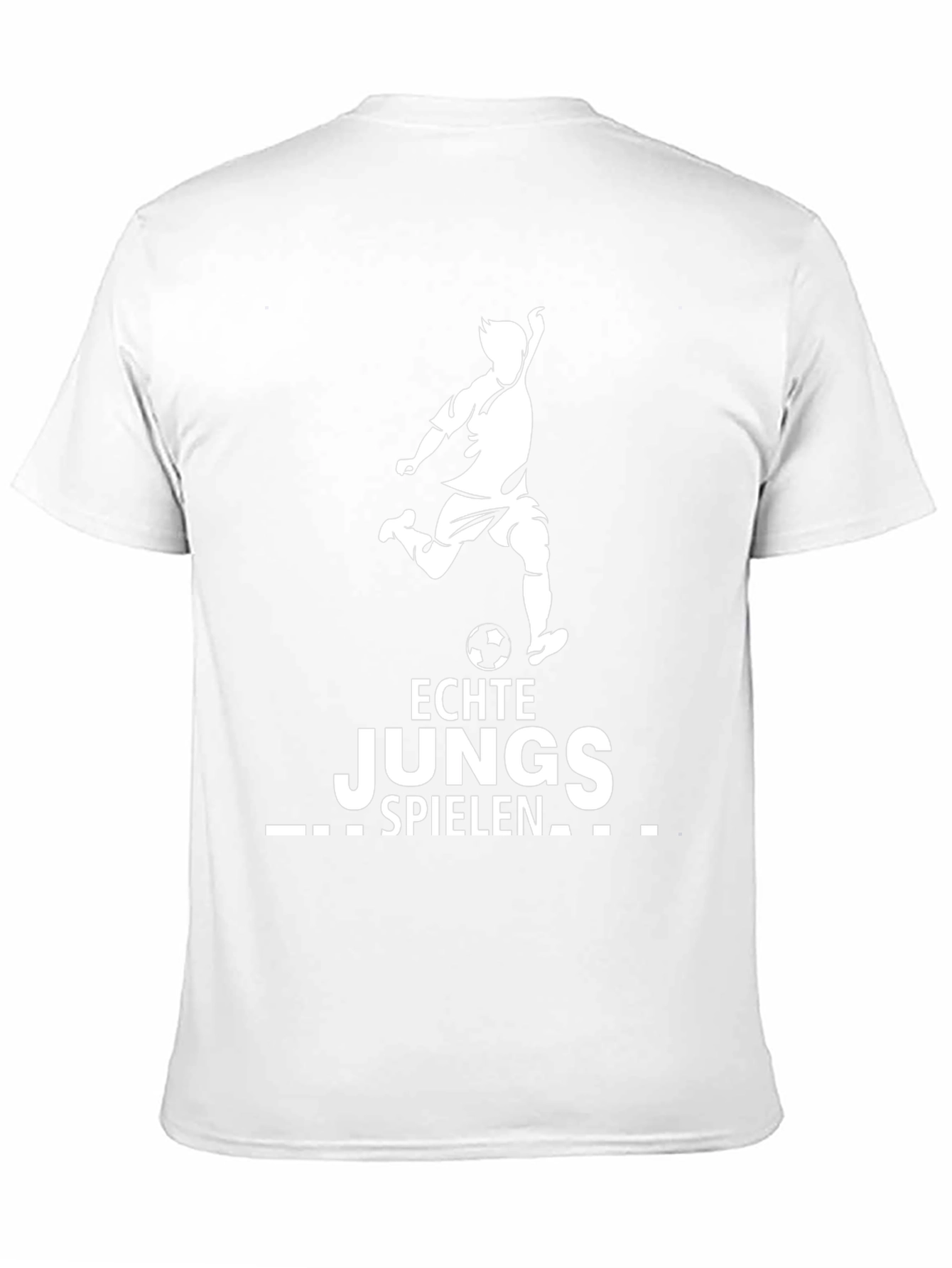 Echte Jungs Spielen T-Shirt Soccer Player Tee