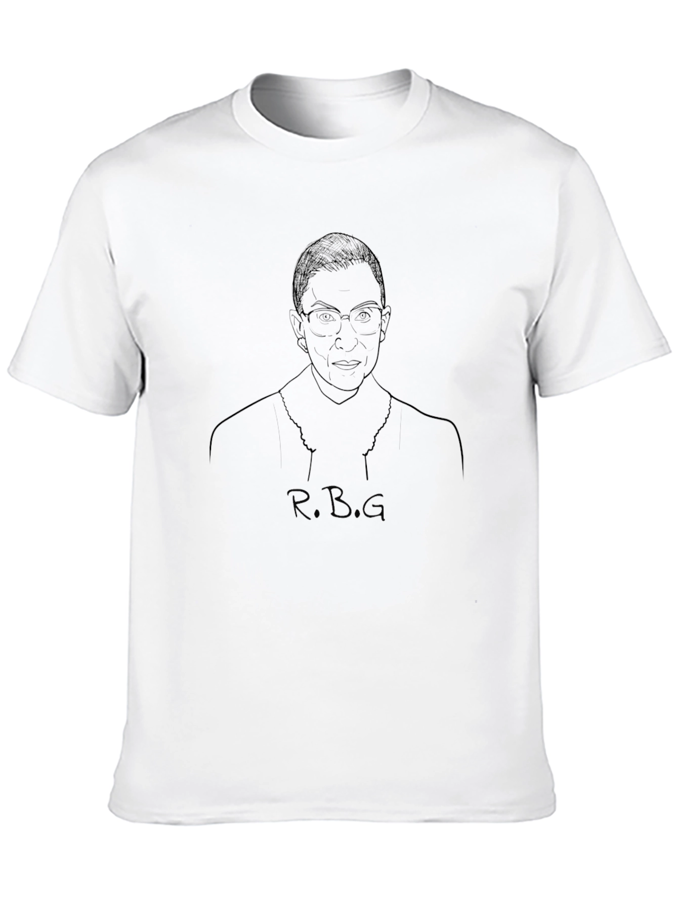 RBG Portrait T-Shirt - Minimalist Design