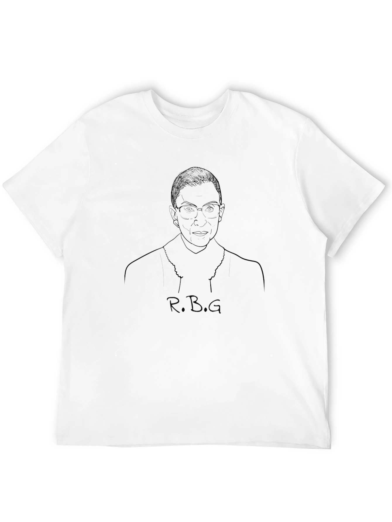 RBG Portrait T-Shirt - Minimalist Design