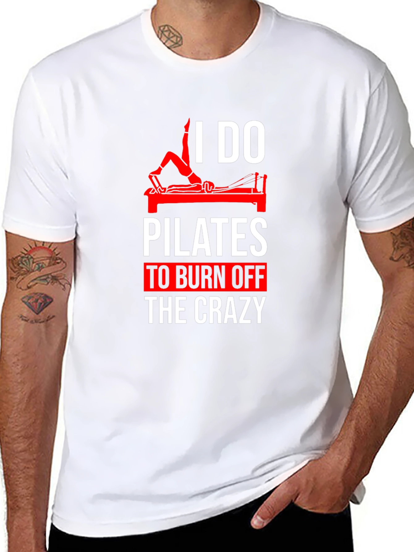 Pilates Burn Off Crazy Graphic Tee