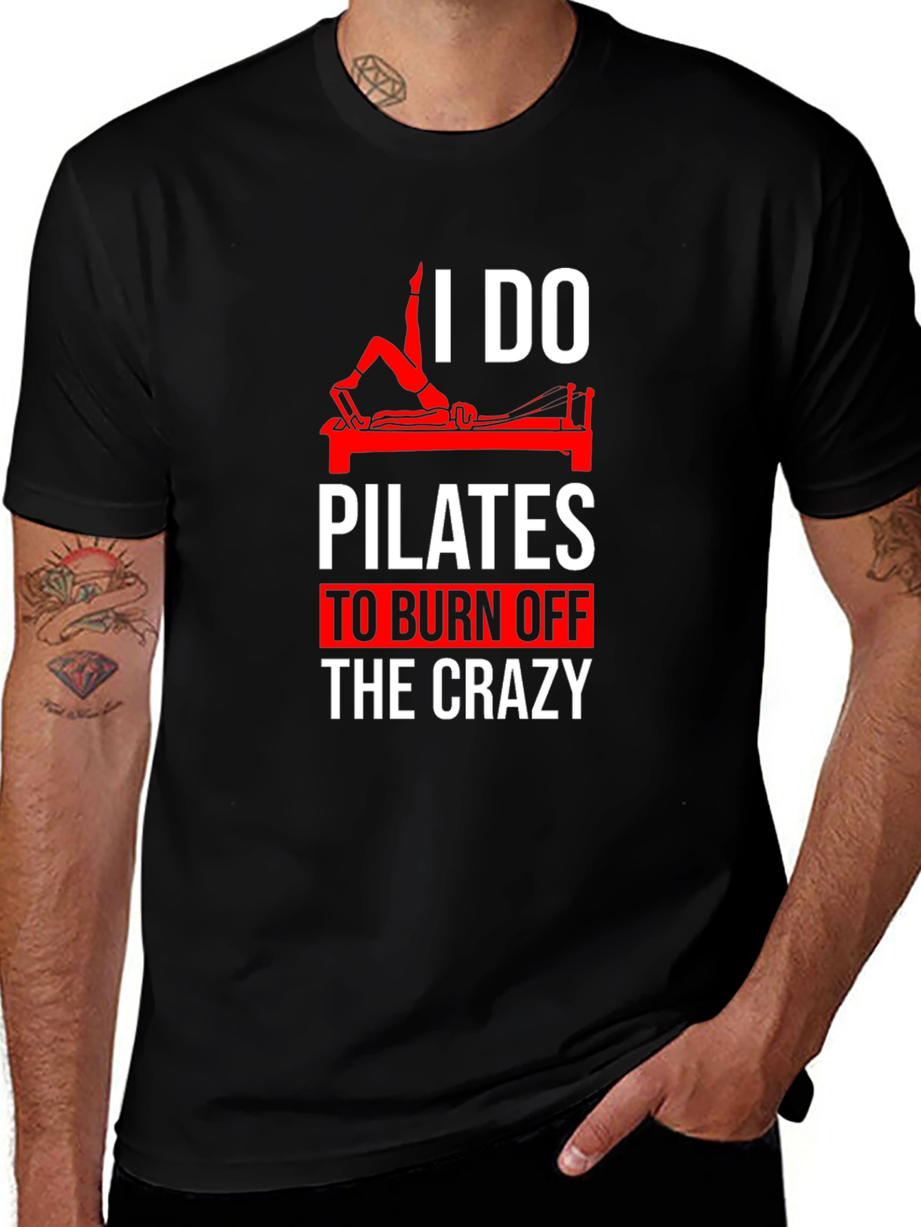 Pilates Burn Off Crazy Graphic Tee