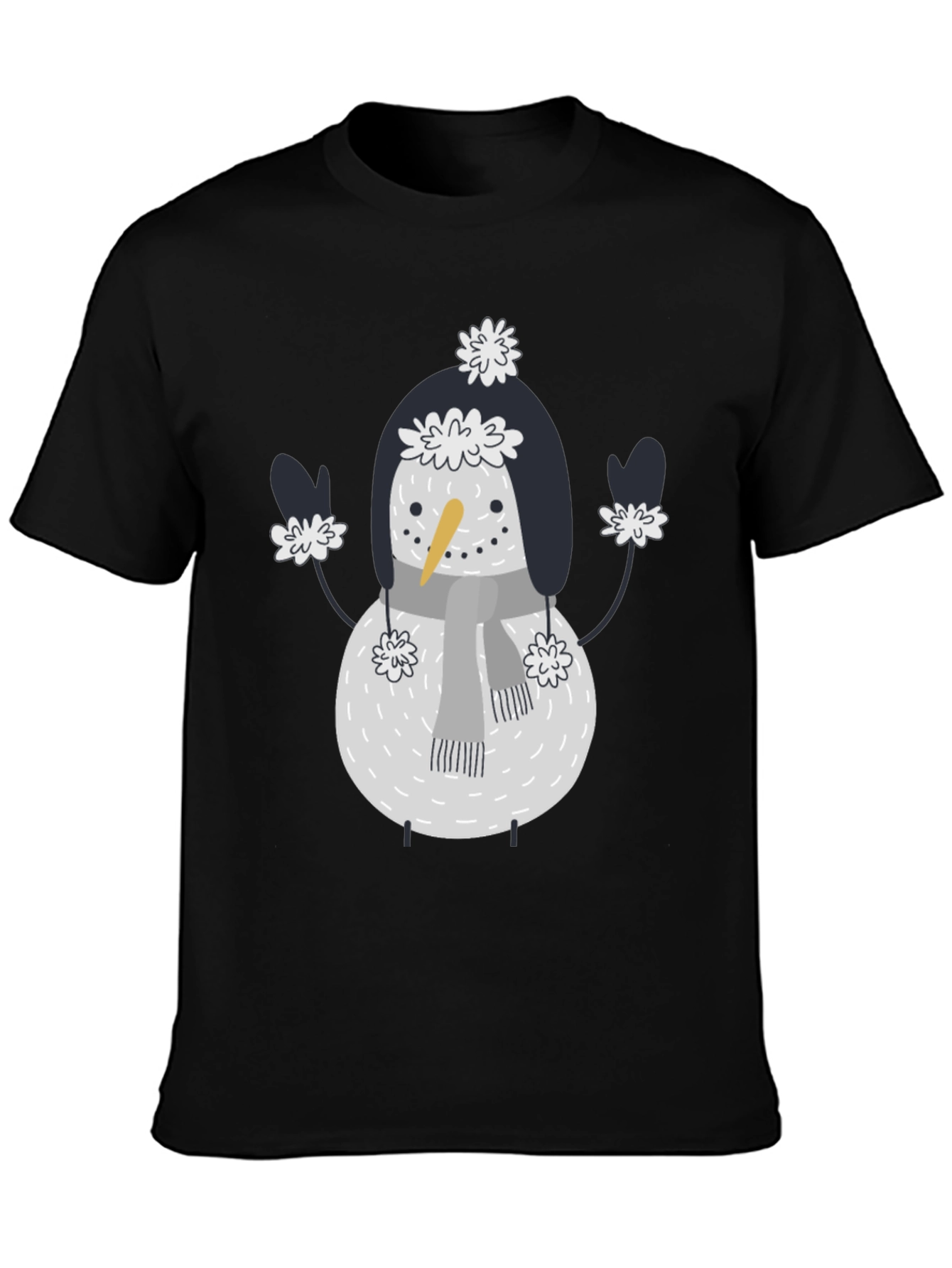 Snowman Graphic Tee - Festive Holiday Fun