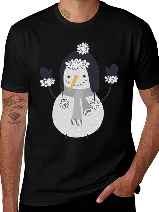 Snowman Graphic Tee - Festive Holiday Fun