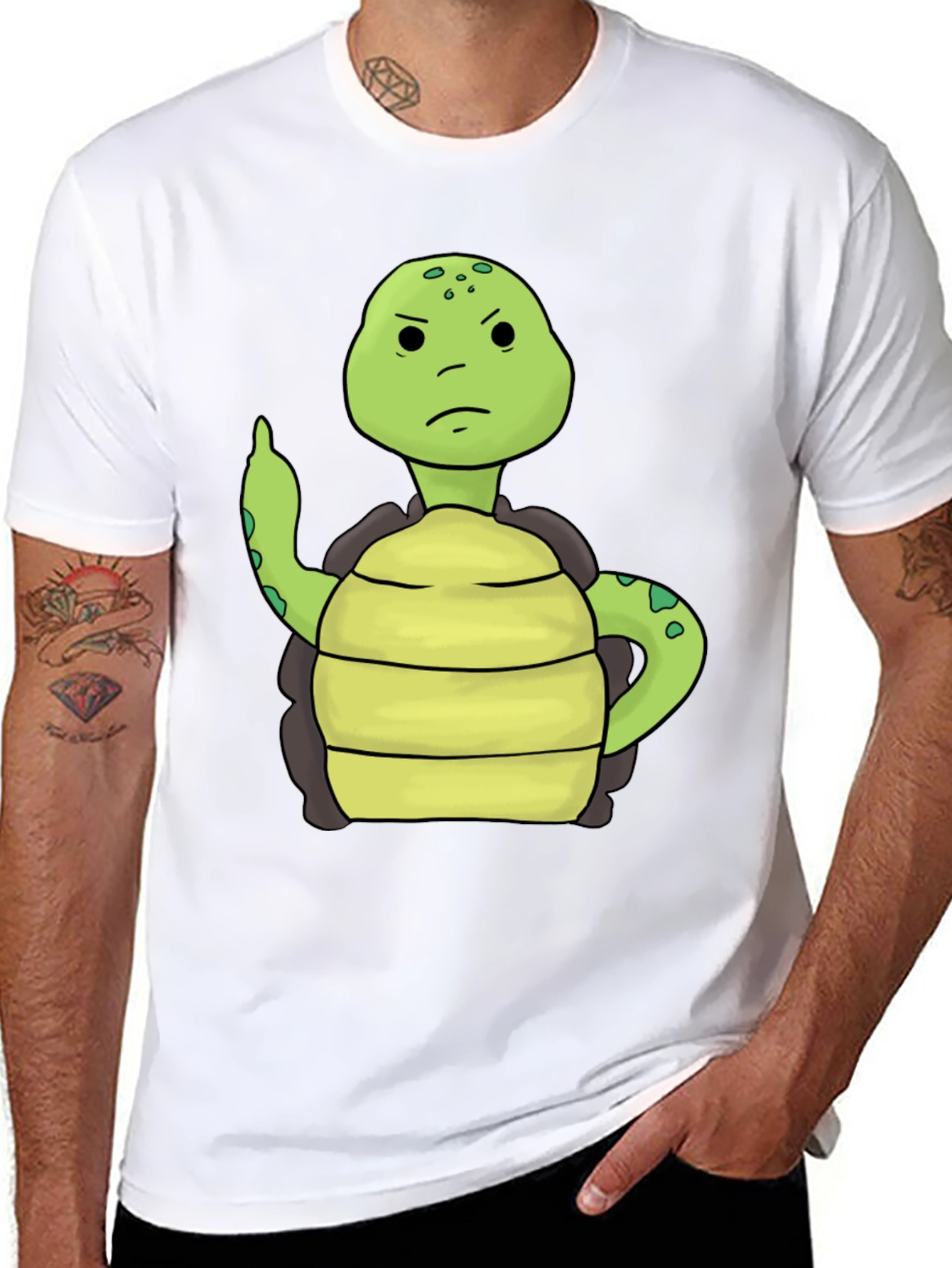 Grumpy Turtle T-Shirt - Funny Animal Graphic Tee