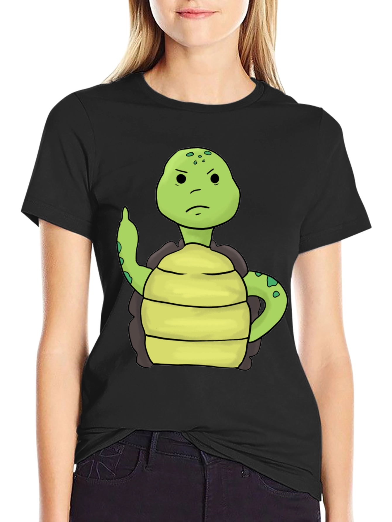 Grumpy Turtle T-Shirt - Funny Animal Graphic Tee