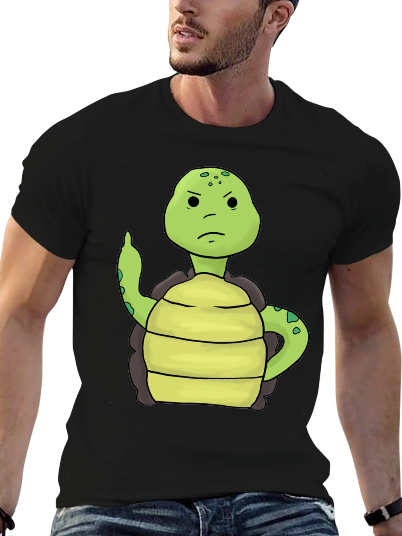 Grumpy Turtle T-Shirt - Funny Animal Graphic Tee