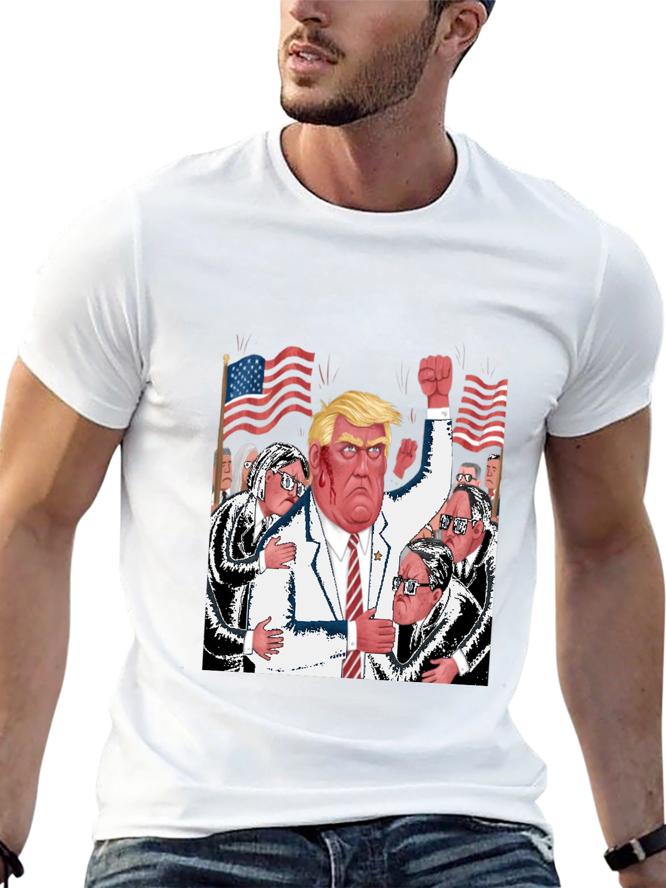 Trump Political Cartoon T-Shirt