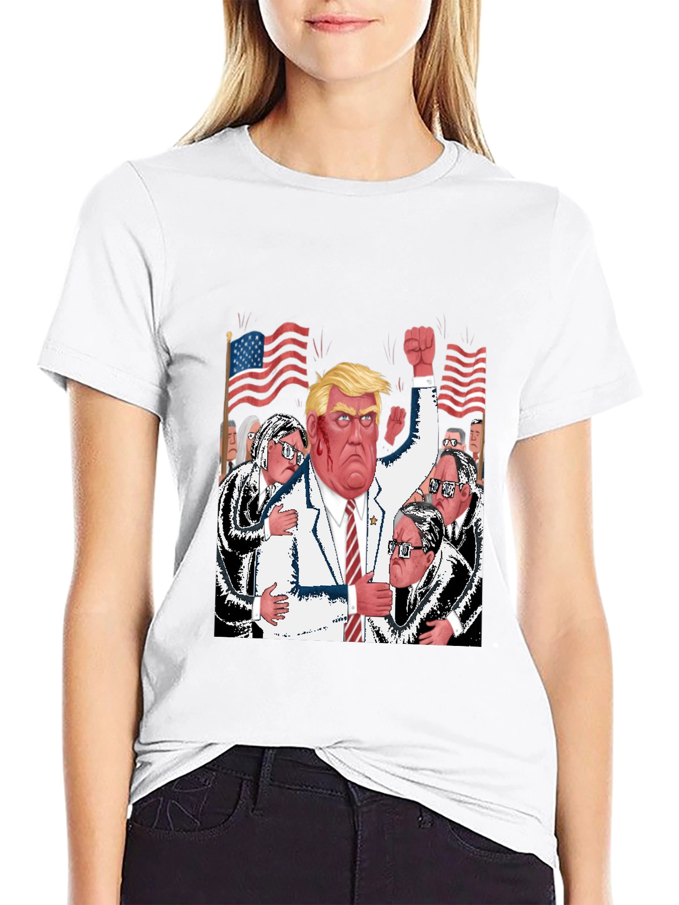 Trump Political Cartoon T-Shirt